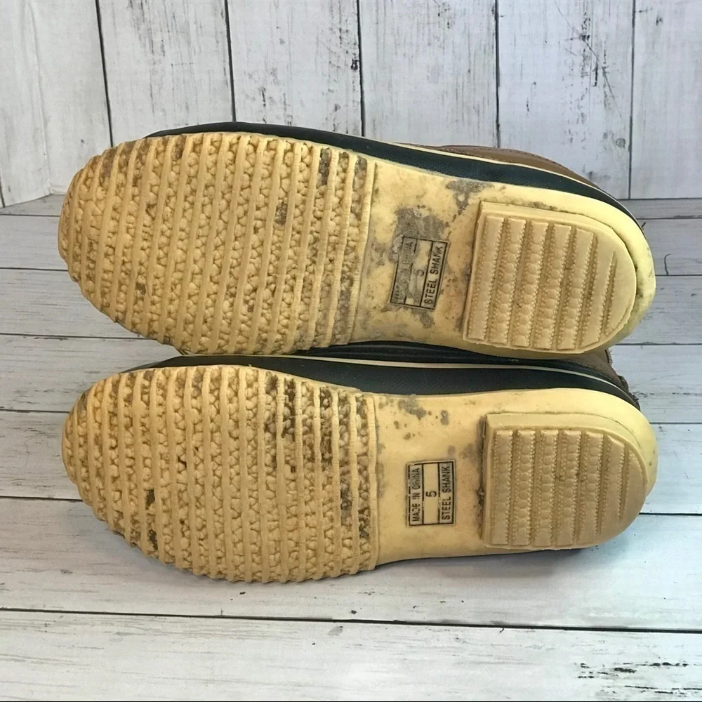 Route 66 Leather and Manmade Duck Boots